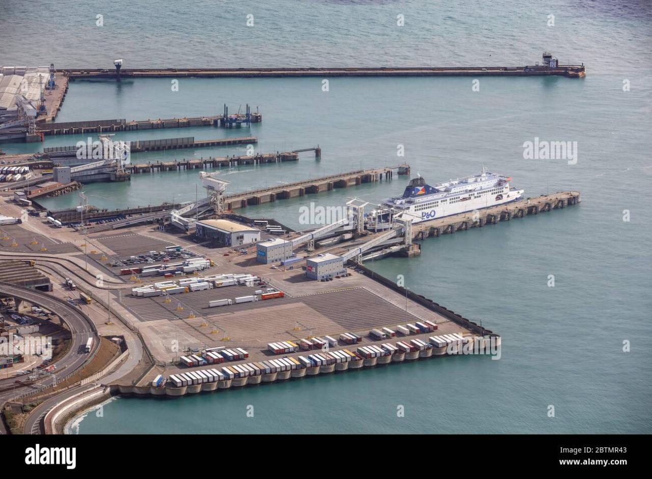 Dover aerial port alamy stock horizontal